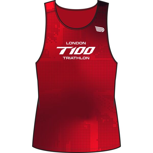 Womens London Singlet Red Thumbnail